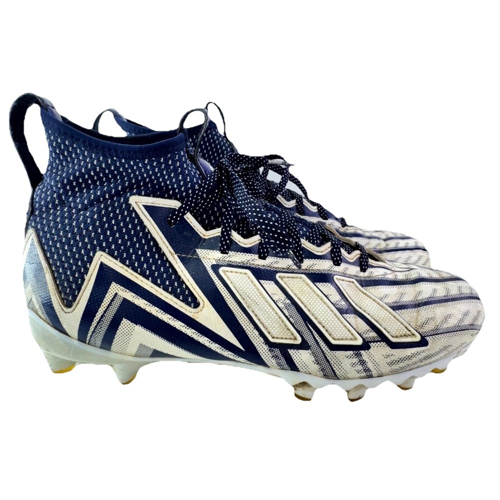Adidas Freak 23 Inline Football Cleats Mens Sz 10.5 Metallic Blue Athletic Shoes